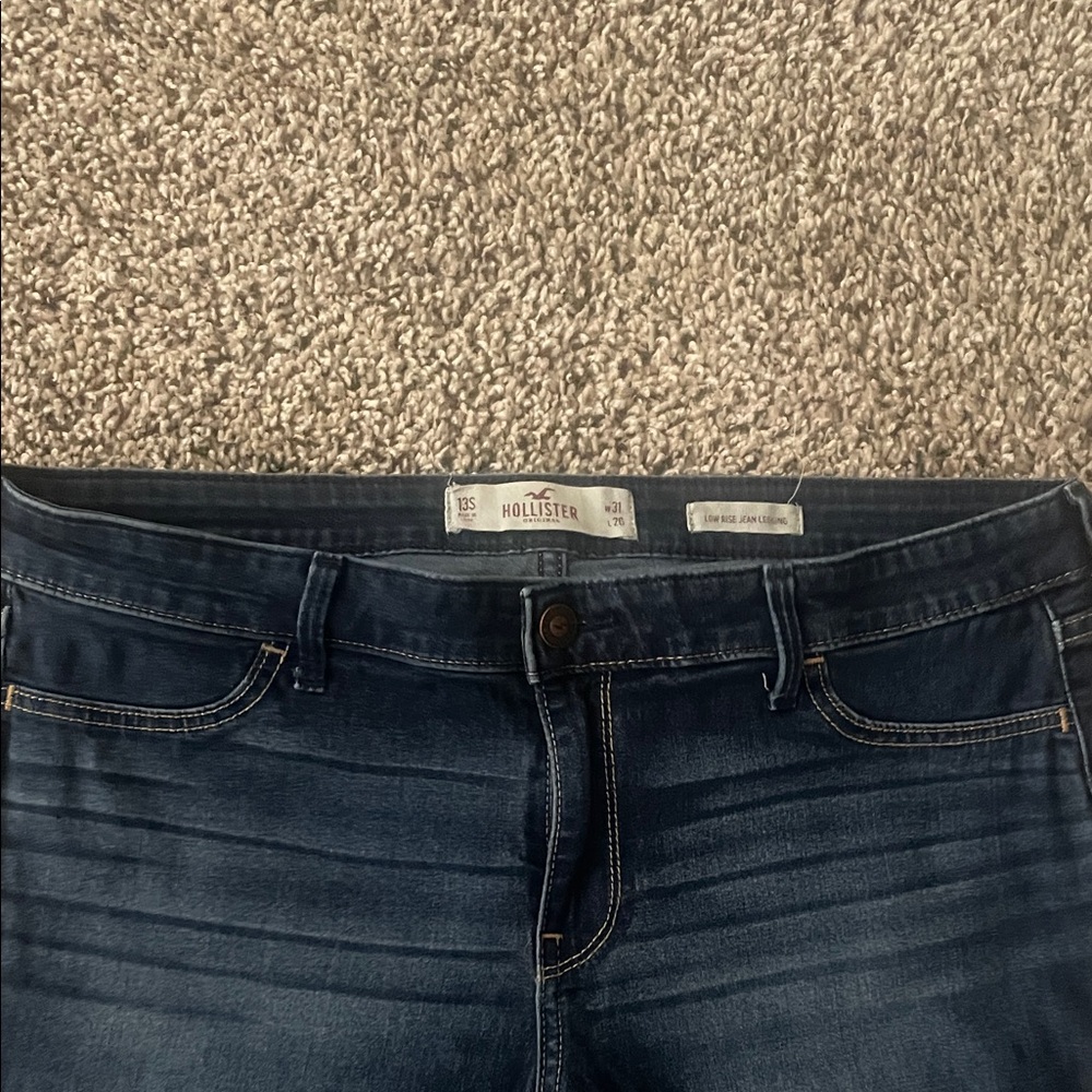 Hollister Women's Deep Indigo Skinny Jeans